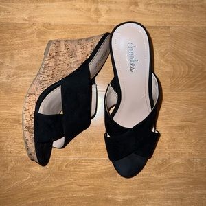 Charles by Charles David Suede Platform Wedges 8.5